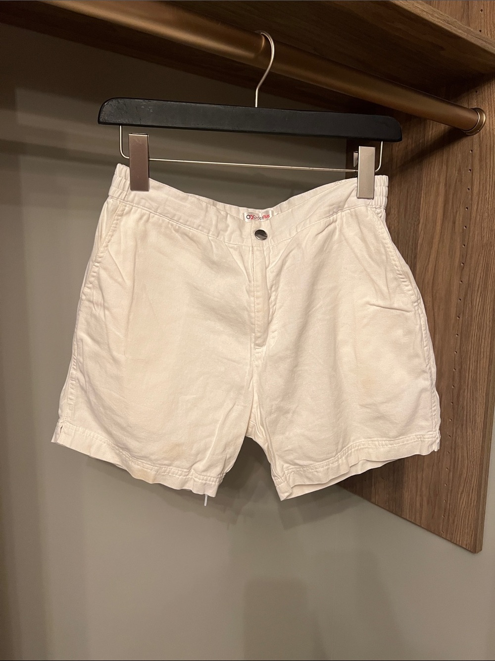 High-Waist Women's Casual Shorts - White